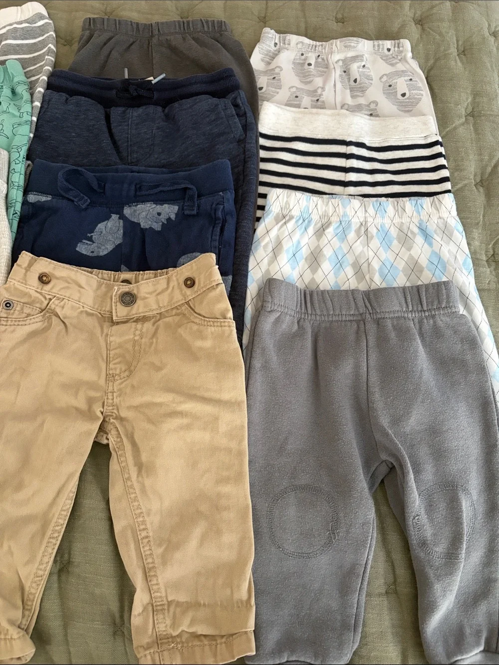 Baby Pants Bundle - 12 pairs - 6-9 months